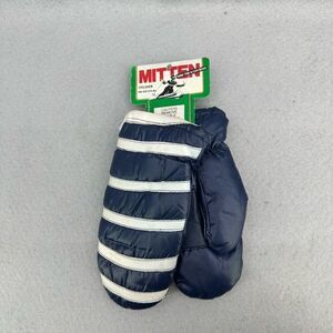 Oldstock NWT MITTENS Feather-Filled Striped Kids Mittens One-size